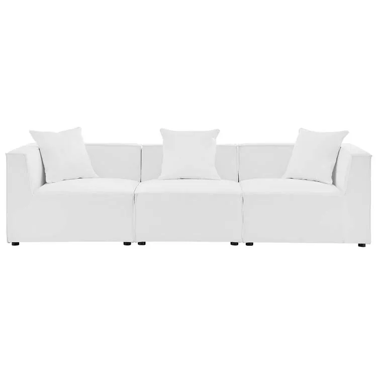 Saybrook Outdoor Patio Upholstered Three-Piece Sectional Sofa