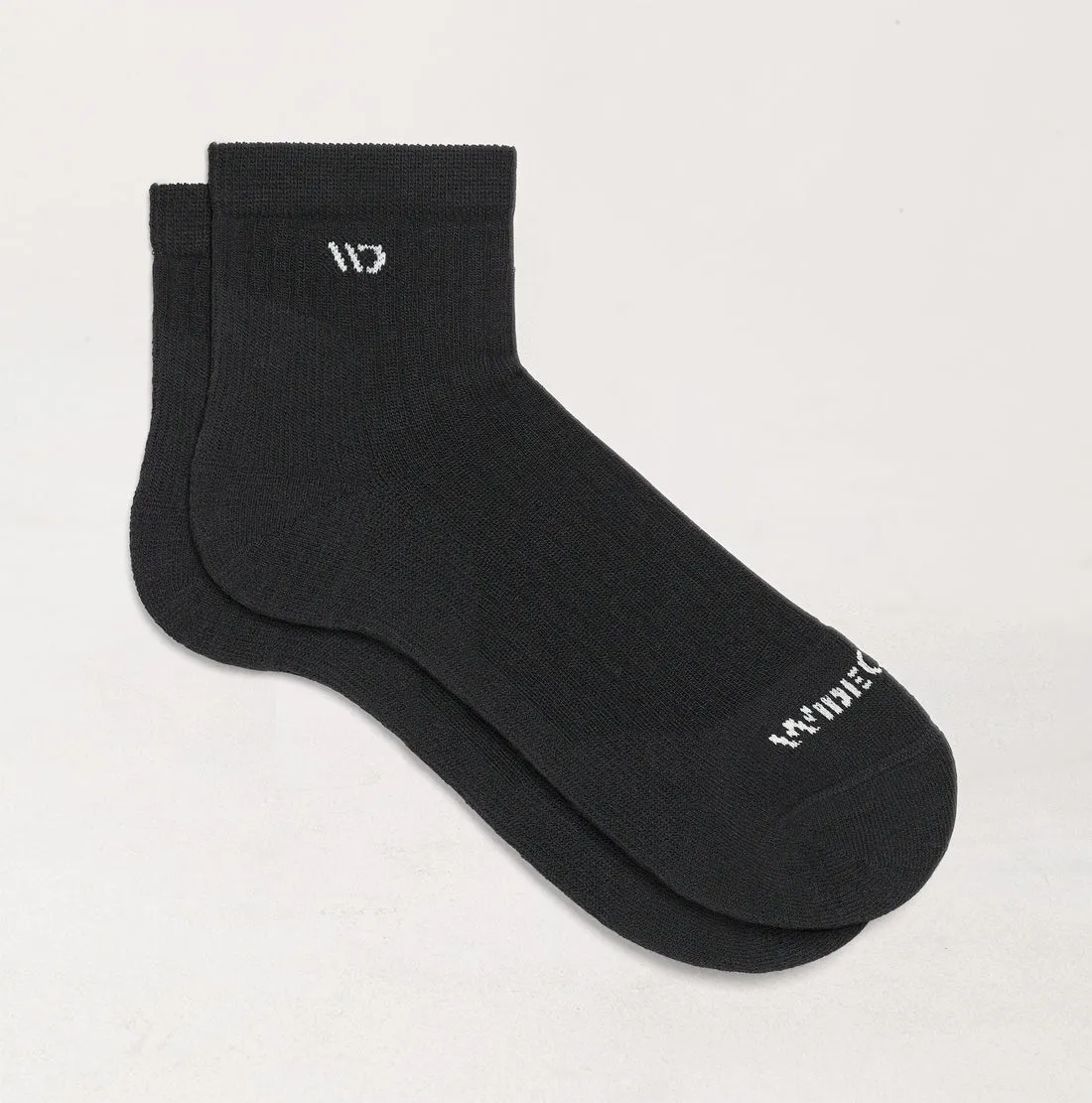 Solid Cushioned Quarter Socks