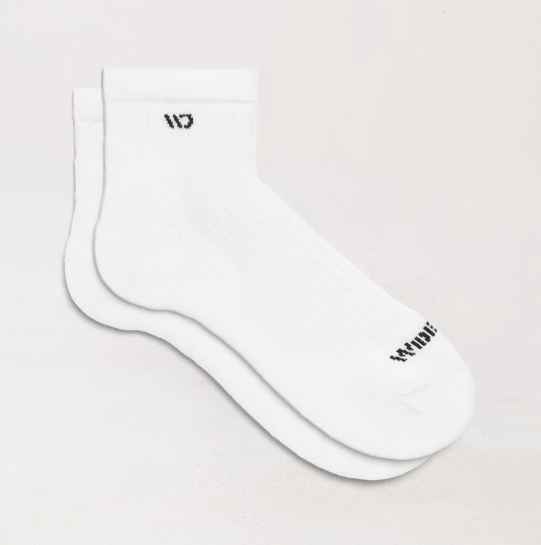 Solid Cushioned Quarter Socks