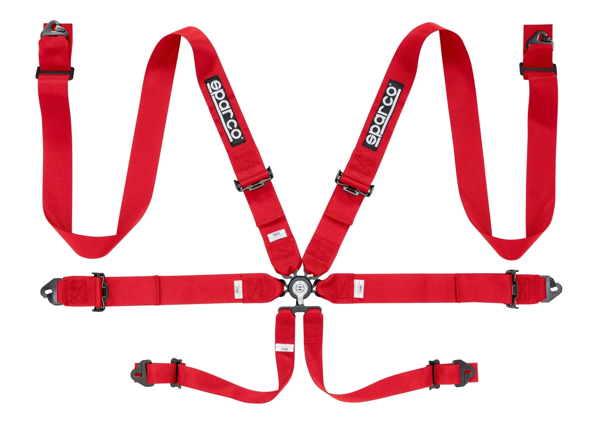 SPARCO Competition Steel Harness 3" 6 Points [FIA] Blue / Red / Black