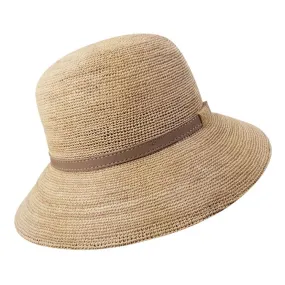 Stanton Emmeline Raffia Cloche Hat - Natural