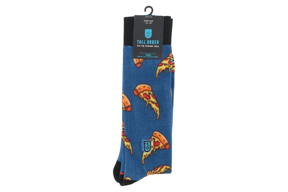 Tall Order Cushioned Dress Socks Pizza