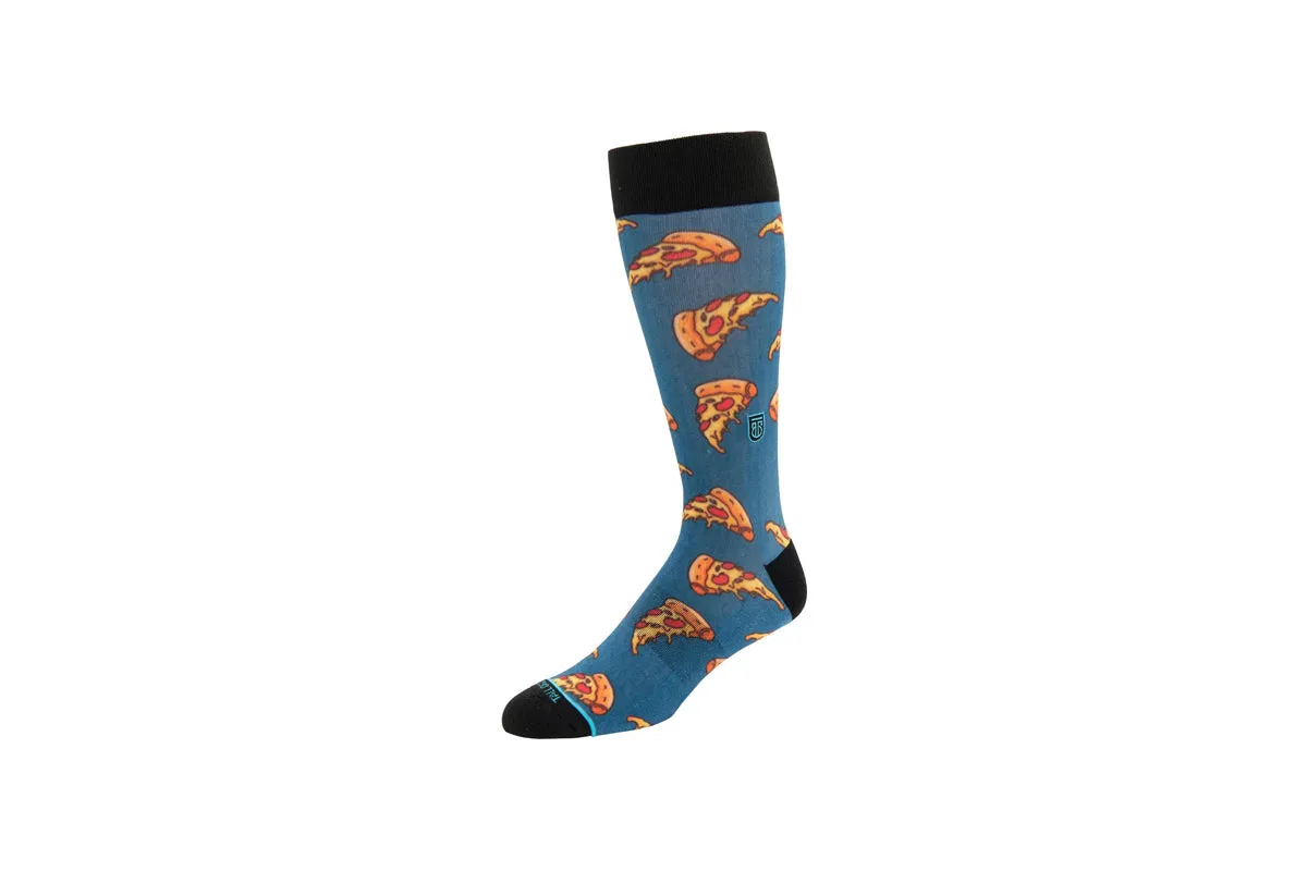 Tall Order Cushioned Dress Socks Pizza