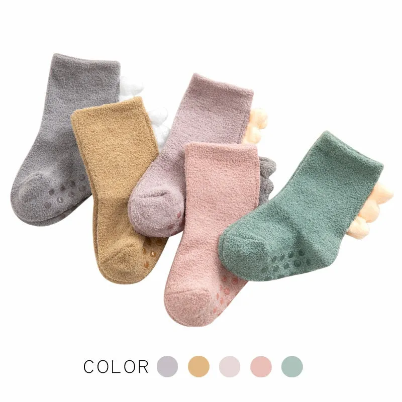 Toddler Kids Socks / Baby Prewalker Winter Cotton Sock For 0- 6Years