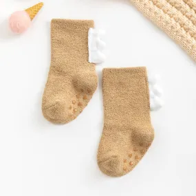 Toddler Kids Socks / Baby Prewalker Winter Cotton Sock For 0- 6Years