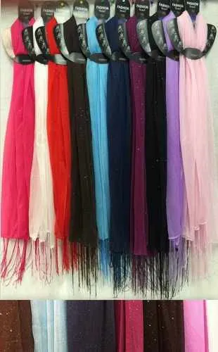 women's light weight solid color scarves Case of 60